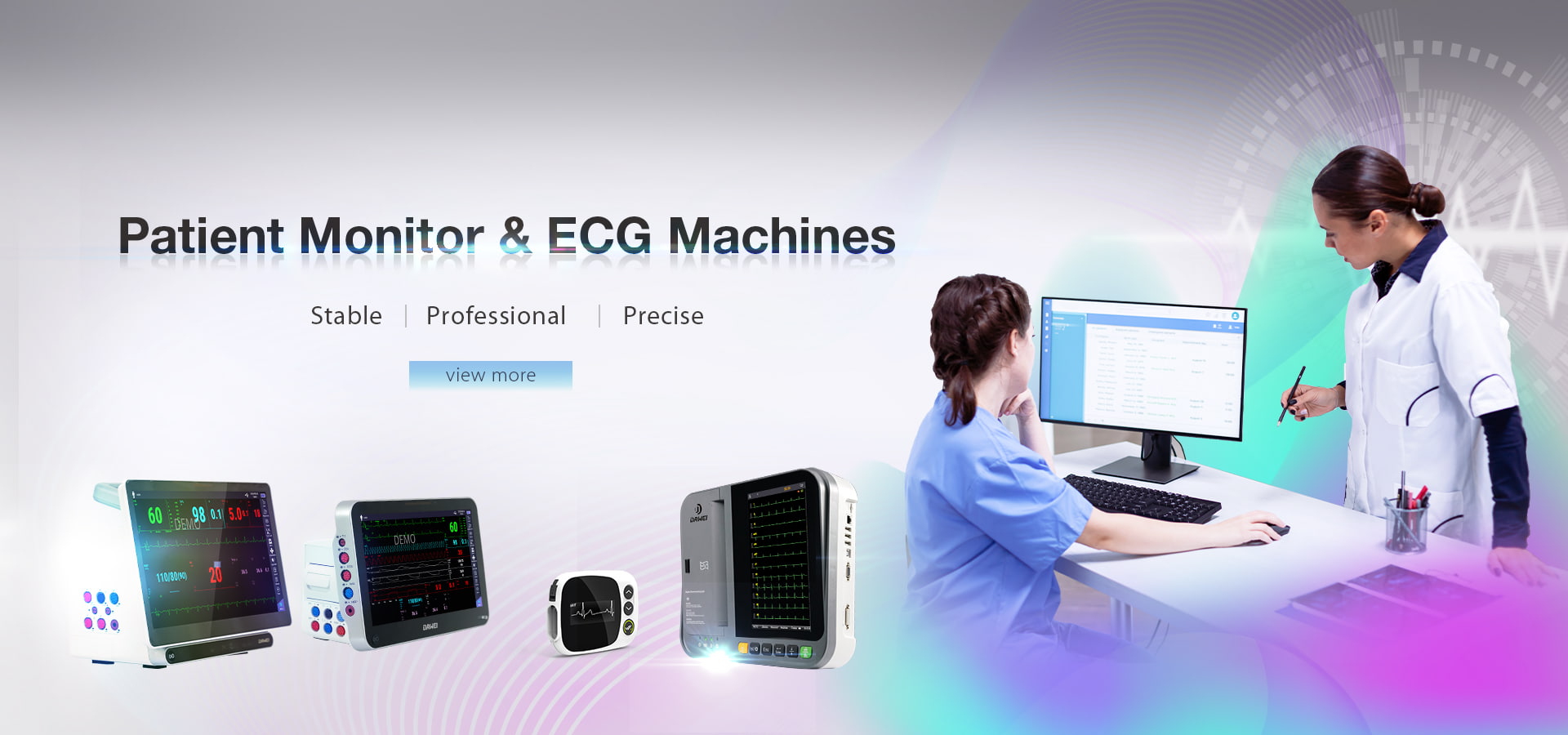 Dawei tibbiy EKG apparatlari va bemor monitori